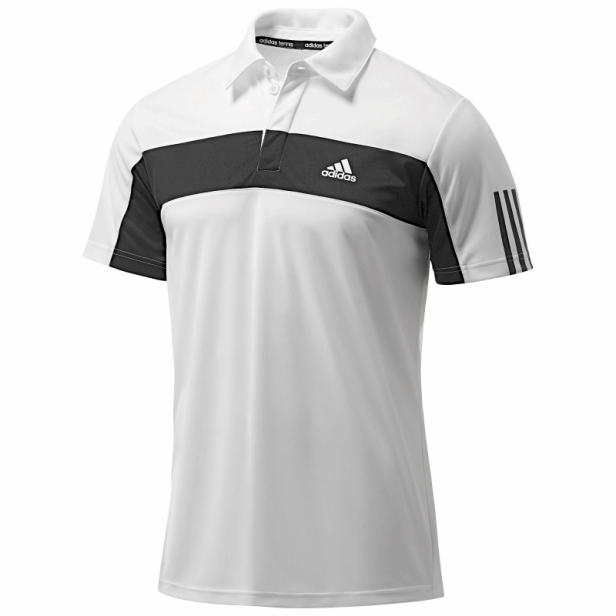 Adidas Polo Hombre Galaxy (blanco/negro)
