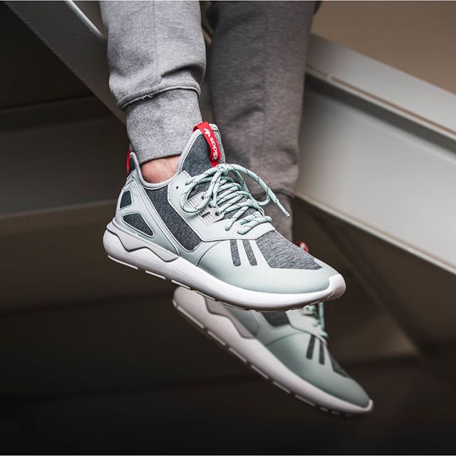 Automatización audiencia pastor Adidas Originals Tubular Runner Weave "Mist Slate" (gris/rojo/bl