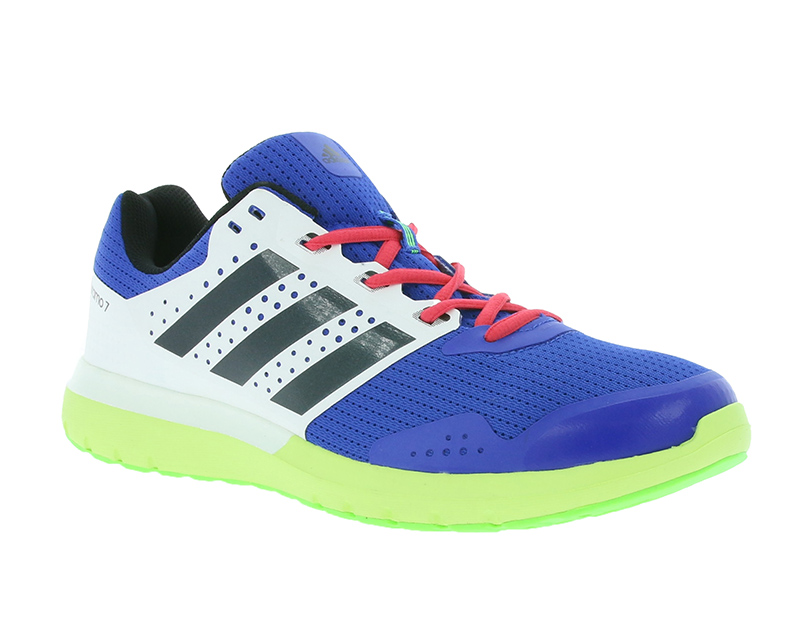 Adidas M (azul/lima/blanco/fucsia/negro)