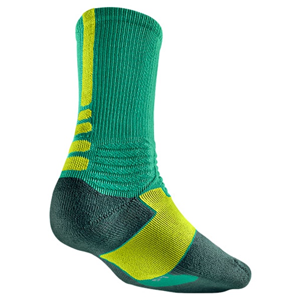 Lingüística Dureza alumno Calcetines Nike Hyper Elite Basket Crew (377/verde/volt)