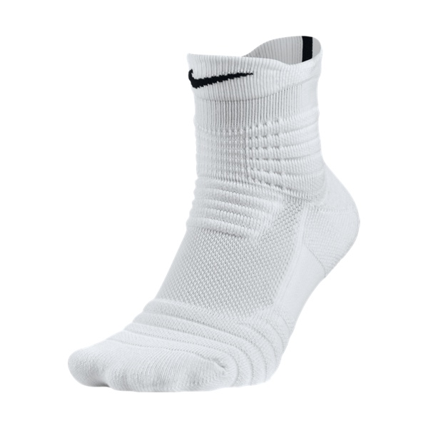 Nike Calcetines Elite Versatility Mid (100/blanco/blanco/negro)