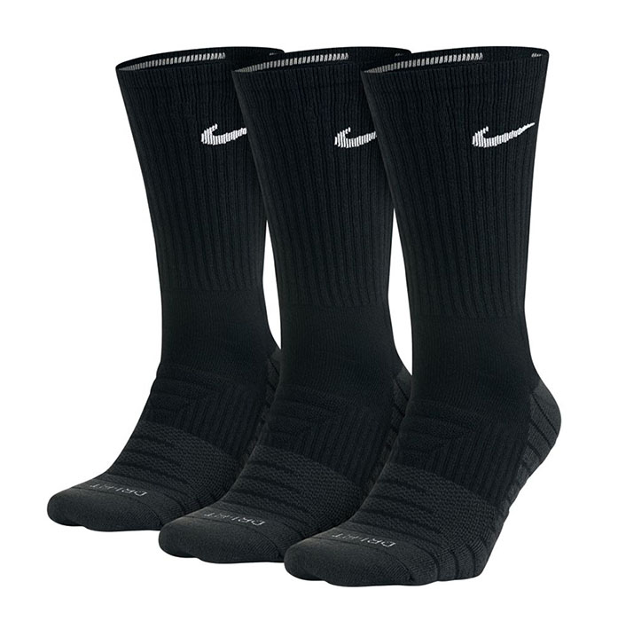Nike Dry Cushion Crew Training Sock "Black" Pair)