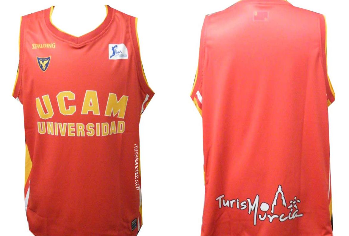 Camiseta Ucam Murcia 1ª Equipación (rojo/amarillo)