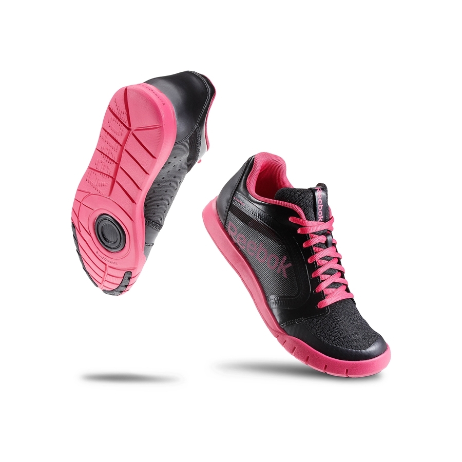 Reebok Zapatillas Mujer (negro/rosa)
