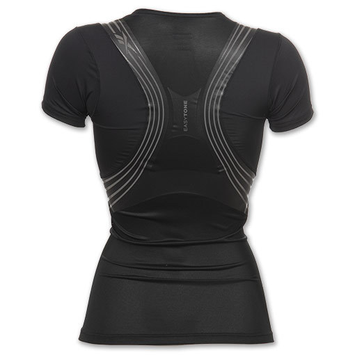 gris Bailarín puerta Reebok EasyTone Short Top Sleeve (negro) - manelsanchez.com