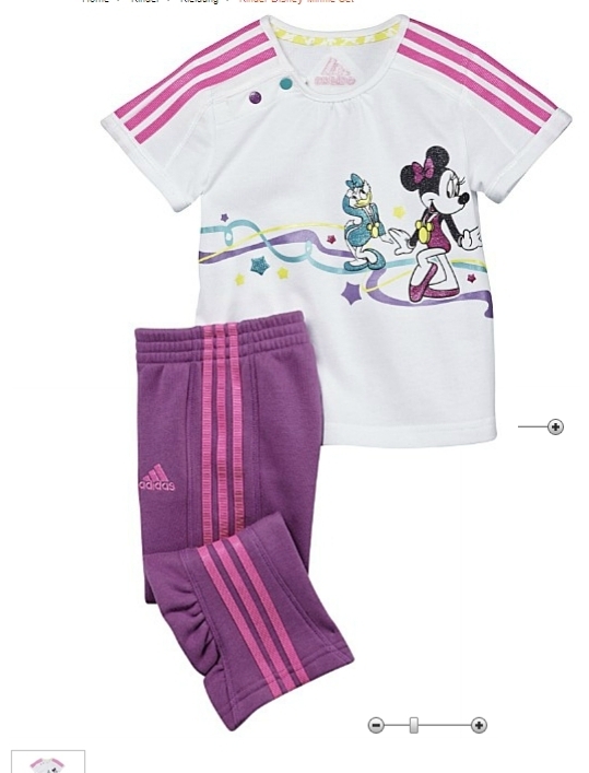 Adidas Conjunto Bebé Disney Minnie (blanco/purpur/rosa)