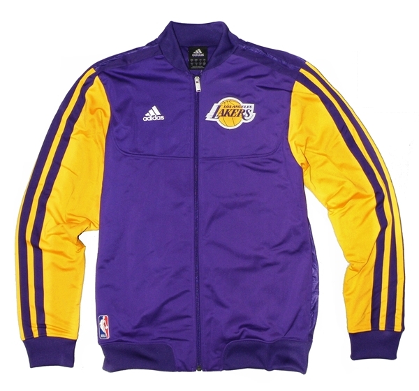 Lógicamente Alfombra de pies Chip Adidas Chaqueta On-Court Angeles Lakers (purpura/amarillo)