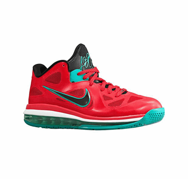 Lebron 9 Low Liverpool 601 rojo negro turquesa