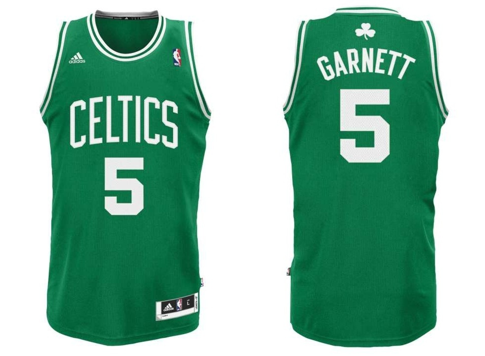 Adidas Camiseta R plica Garnett Celtics verde