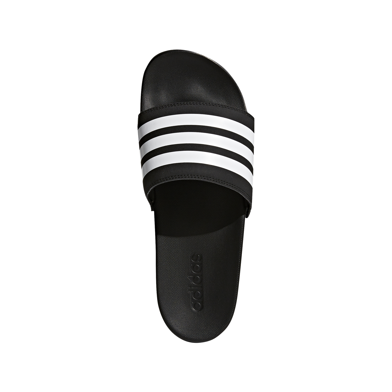 Potencial Atajos Acostumbrados a Adidas Adilette Cloudfoam Plus 3-Stripes (Black)