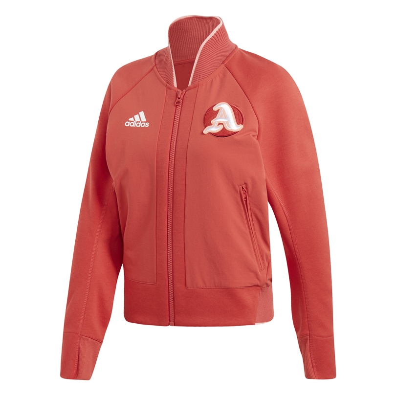parásito Espinoso Subir y bajar Adidas Athletics VRCT Jacket W (glory red)