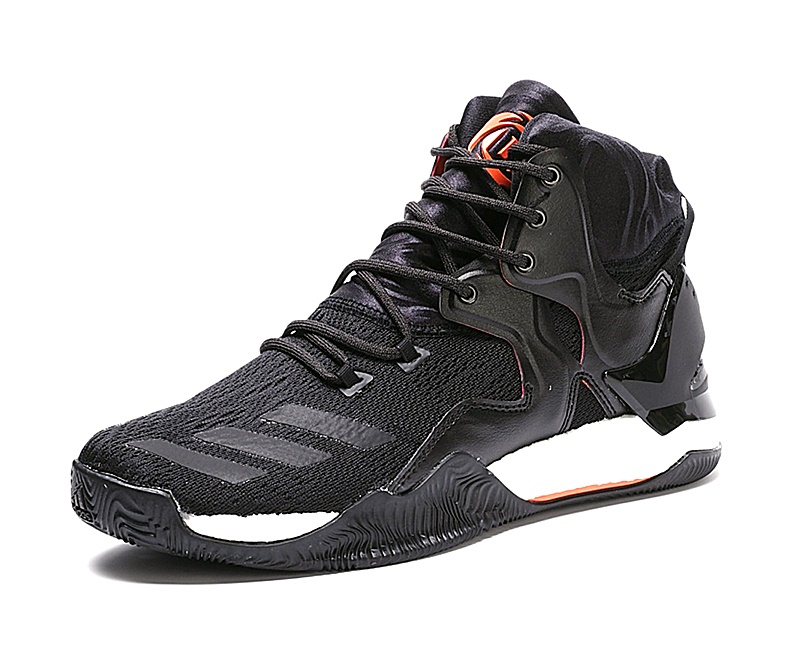 D Rose Primeknit "Dark" (black/white/orange)