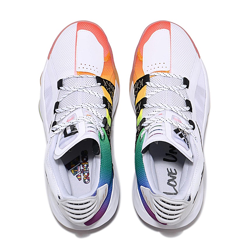 Zapatillas De Basquet Adidas Dame 6 Blanca | Solo Deportes