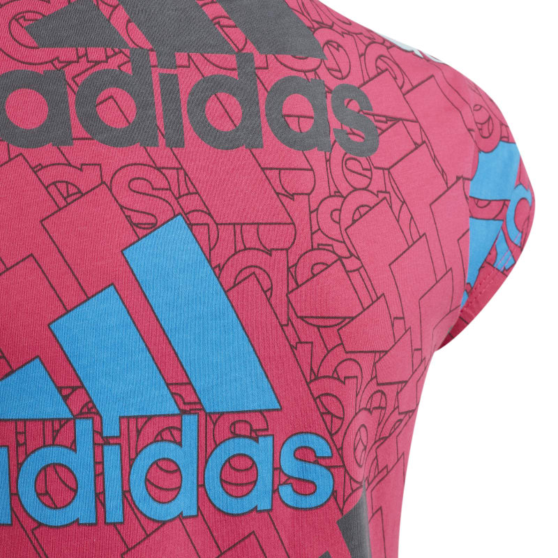 Adidas Brand Love T-Shirt (Magenta)