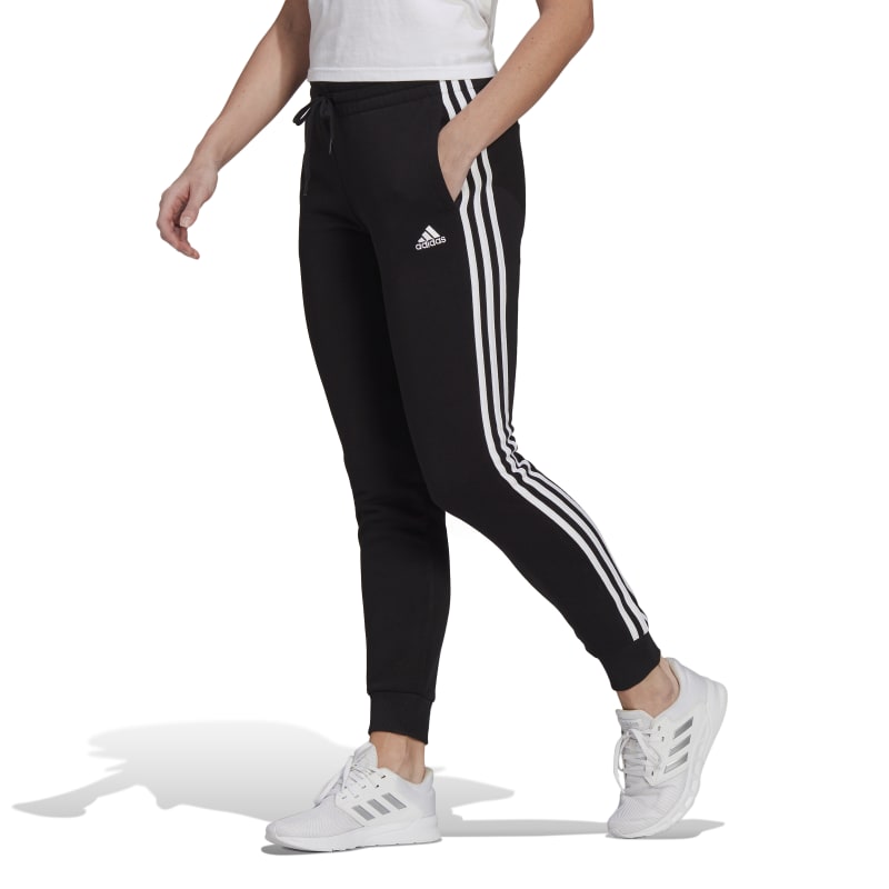 Adidas Essentials Fleece 3 Stripes (Black)