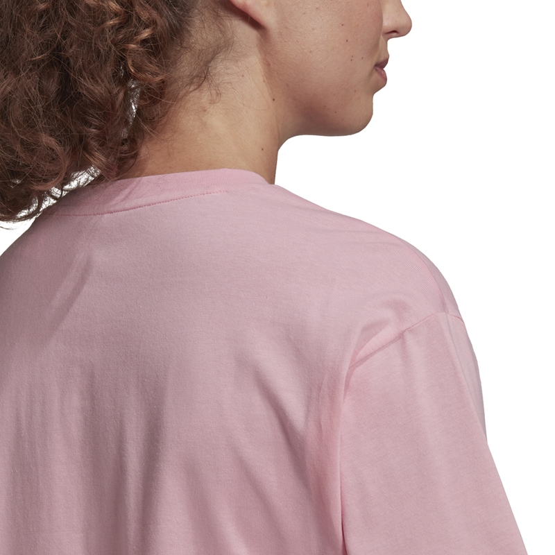 dolor fluido Esmerado Adidas Essentials Logo Boxy T-Shirt (Pink)
