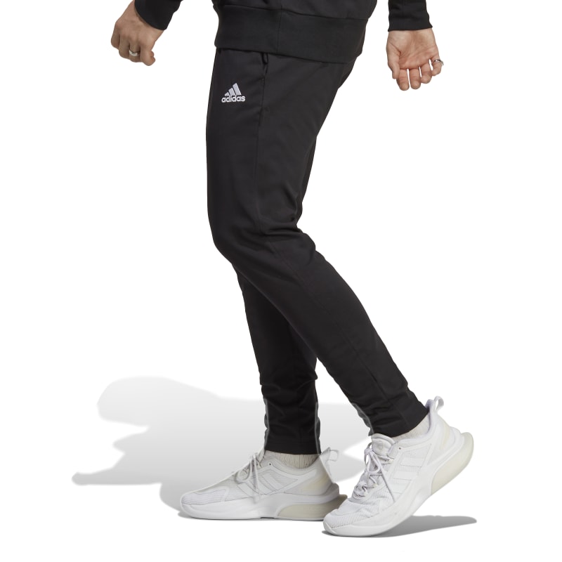 Murciélago tienda Espera un minuto Adidas Essentials Single Tapered Open Hem Joggers(Black)