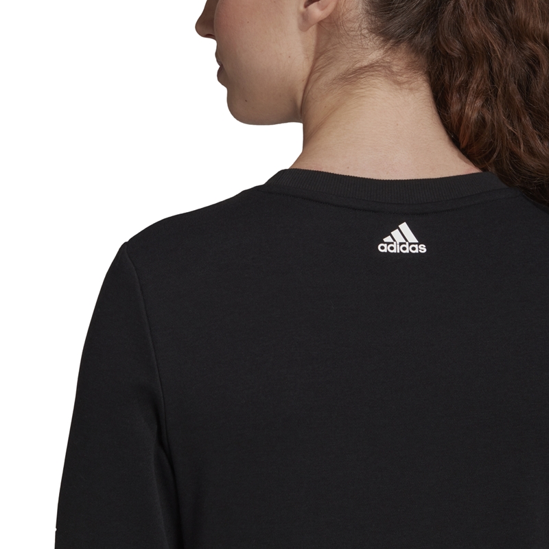 paralelo Cambios de recibir Adidas Essentials Stacked Logo Sweatshirt (Black)