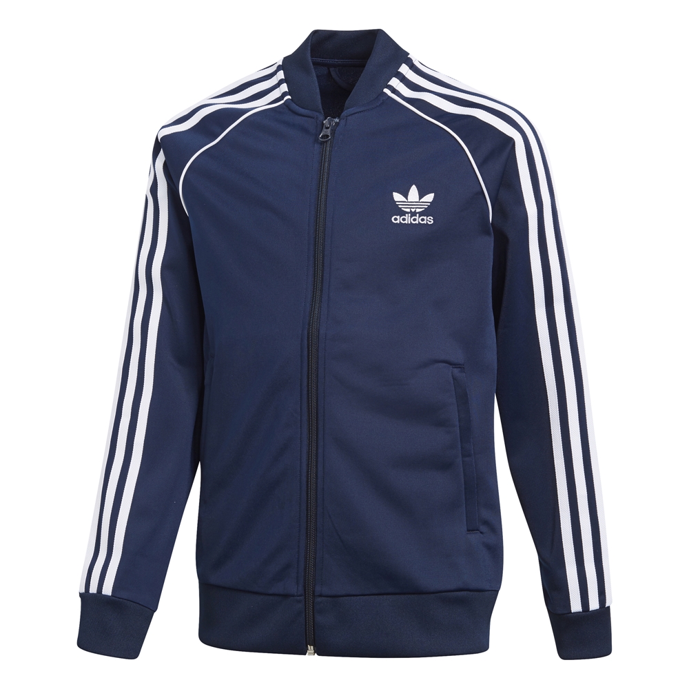 romano Restringido pivote Adidas Originals Junior Superstar Track Top (navy)