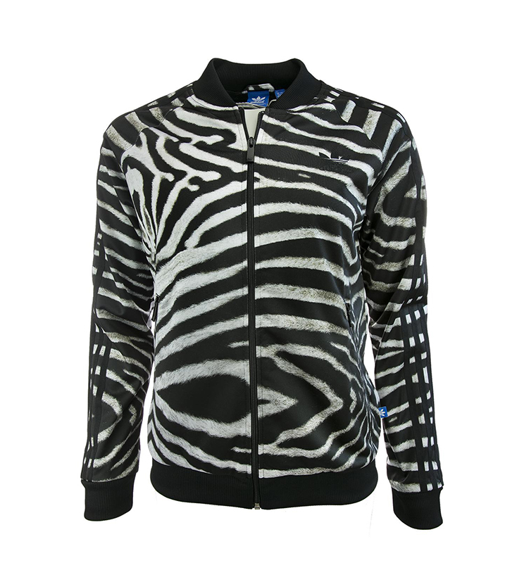 Adidas Original Chaqueta Supergirl Zebra (negro/blanco)