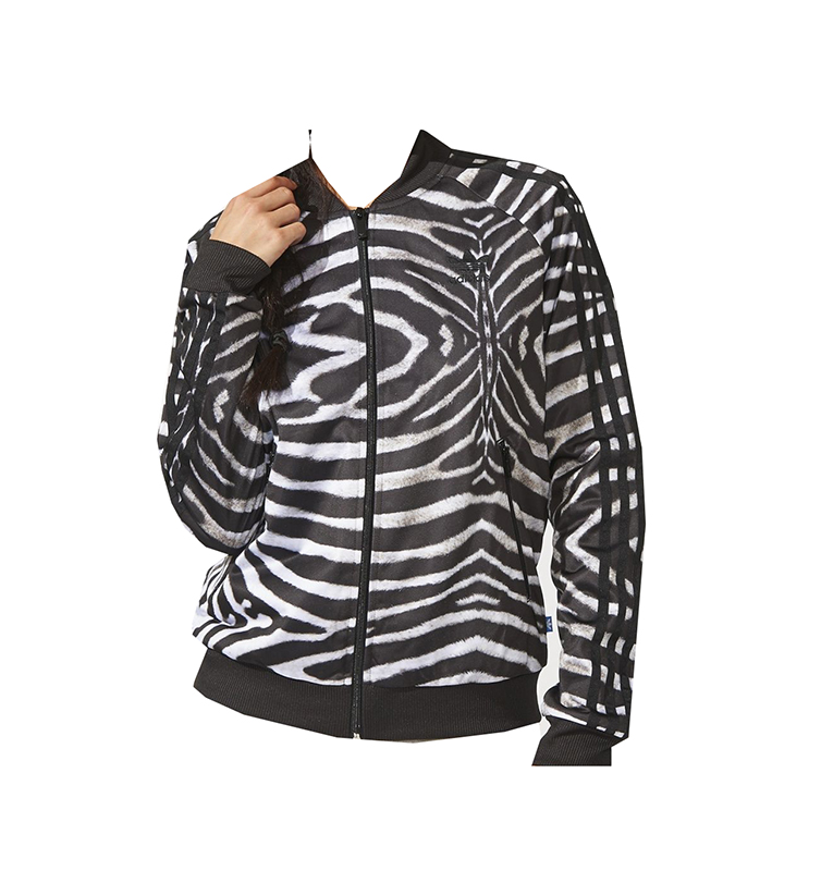 Adidas Original Chaqueta Zebra (negro/blanco)