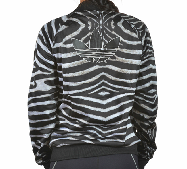 ancla Serafín Rápido Adidas Original Chaqueta Supergirl Zebra (negro/blanco)