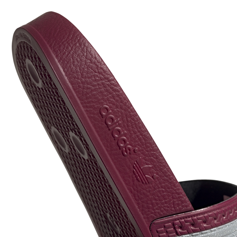 Adidas adilette collegiate burgundy deals