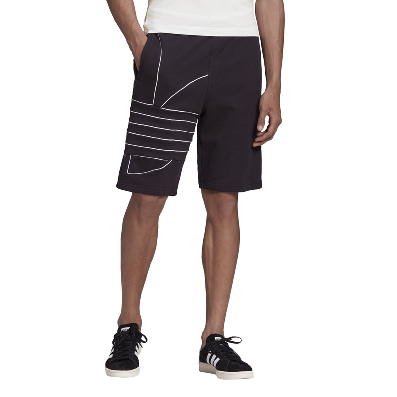 Adidas Originals Big Trefoil Outline Shorts (black)
