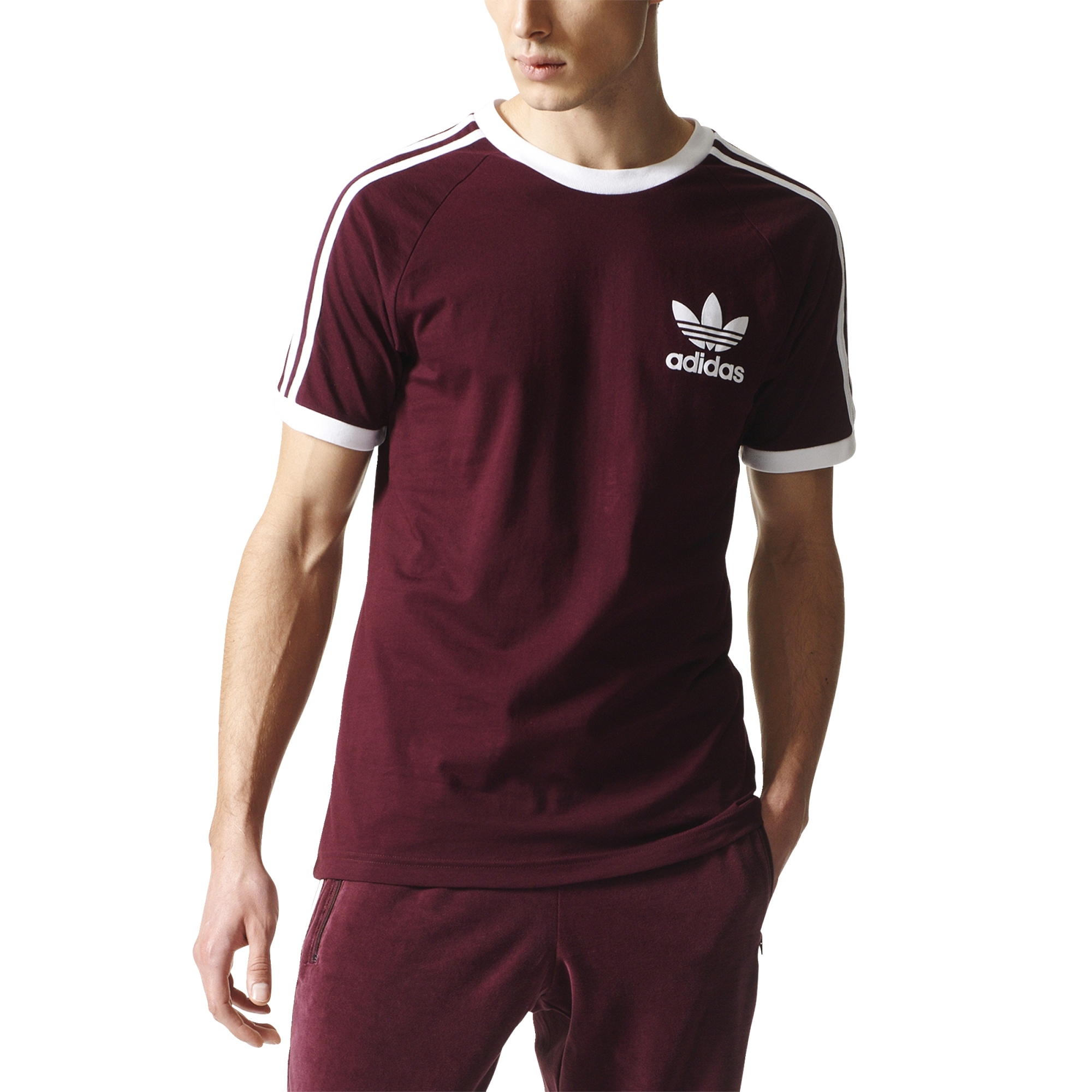 cáncer Anuncio Túnica Adidas Originals CLFN Tee (maroon) - manelsanchez.com