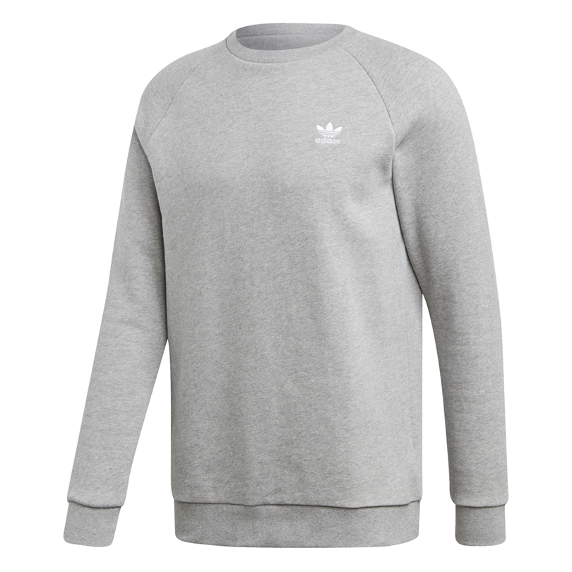 Español Inocente Saliente Adidas Originals Essential Crew(Medium Grey)