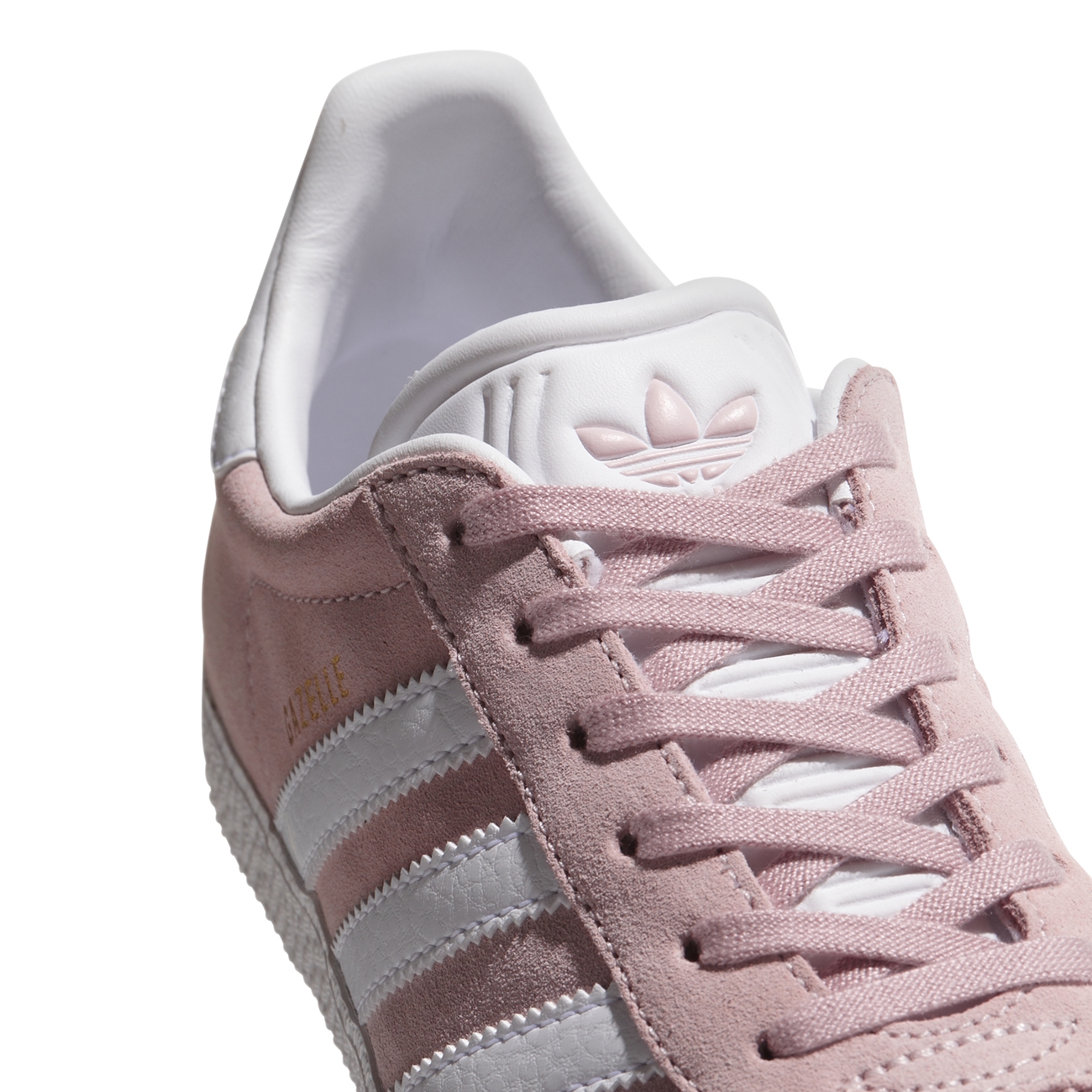 Adidas Originals Gazelle J Pink/ White/ Gold)