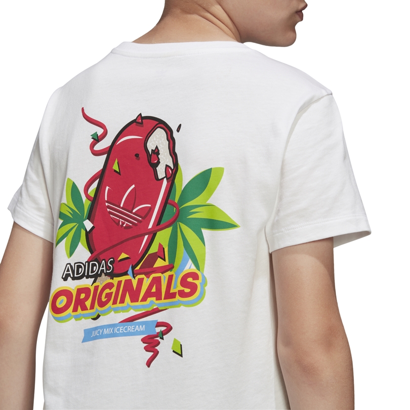 Velo adherirse pasar por alto Adidas Originals Junior Graphic T-Shirt (white)