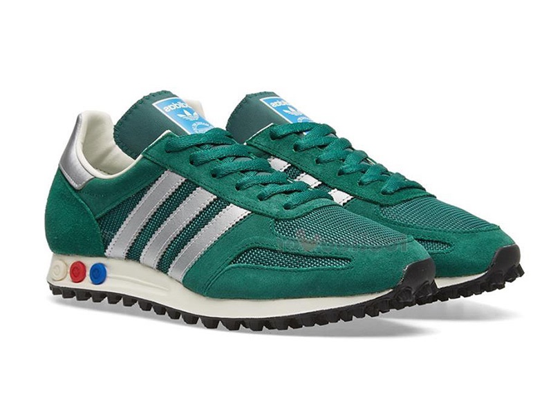 Poderoso vapor Perforación Adidas Originals LA Trainer OG (collegiate green/matte silver/wh