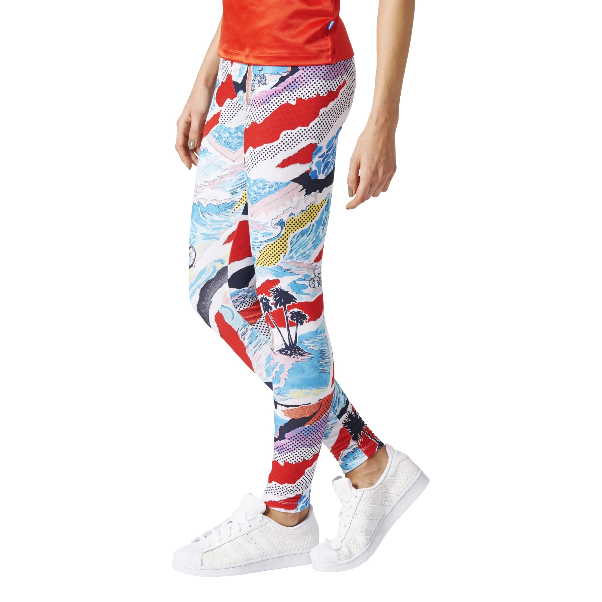 Adidas Originals Linear Leggings Venice Beach multicolor