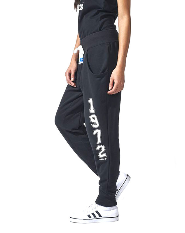 Adidas Originals Pantalon Mujer Logo Essentials Baggy negro bla
