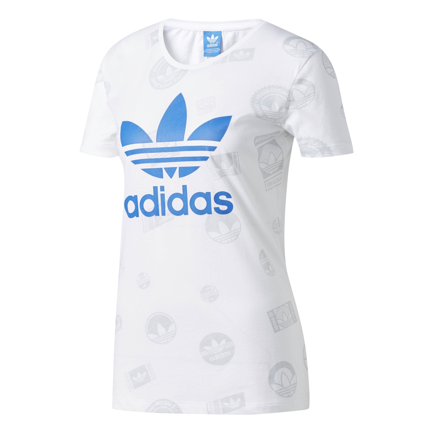 Adidas Originals Stamp Logo Trefoil Tee (White)