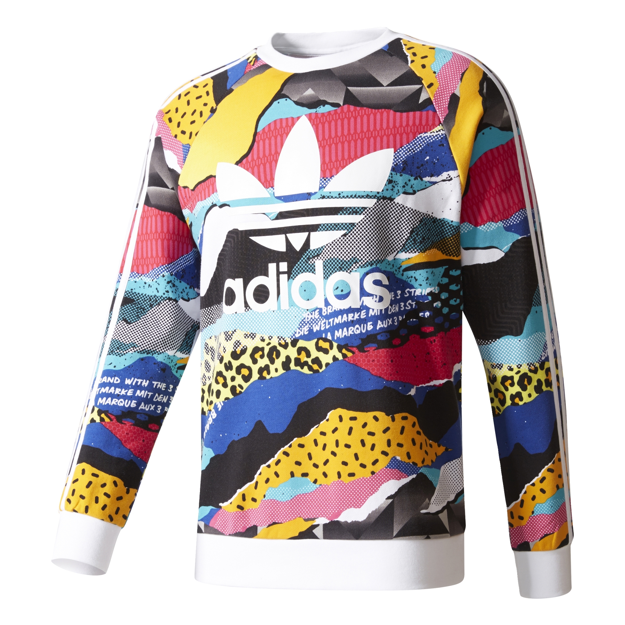 fuerte Evolucionar muñeca Adidas Originals Sweatshirt L.A Trefoil AOP (multicolor)