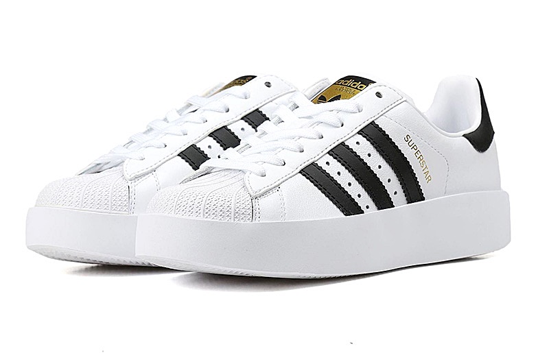 Ídolo vendaje élite Adidas Originals Superstar Bold Platform "Classic White"