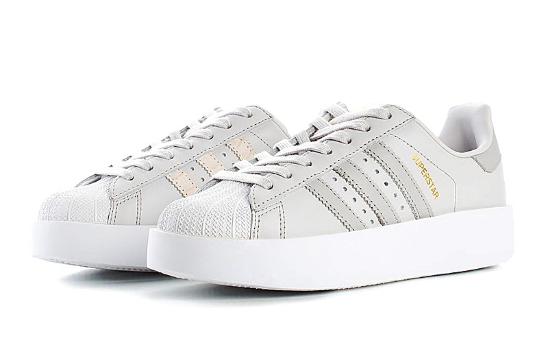 Adidas Superstar Platform "Grey Stripes"