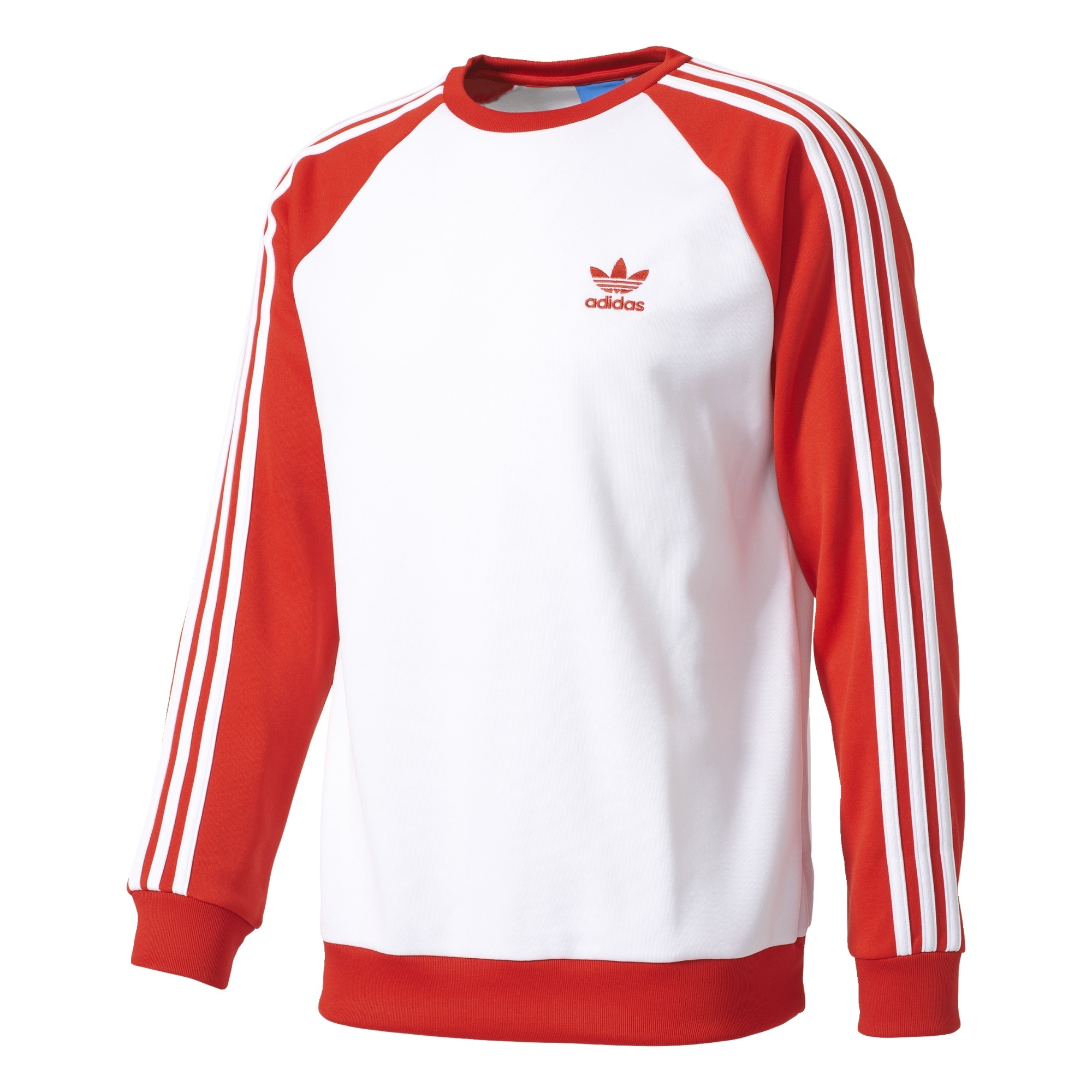 Mujer joven Documento formal Adidas Originals Superstar Crew (blanco/rojo)