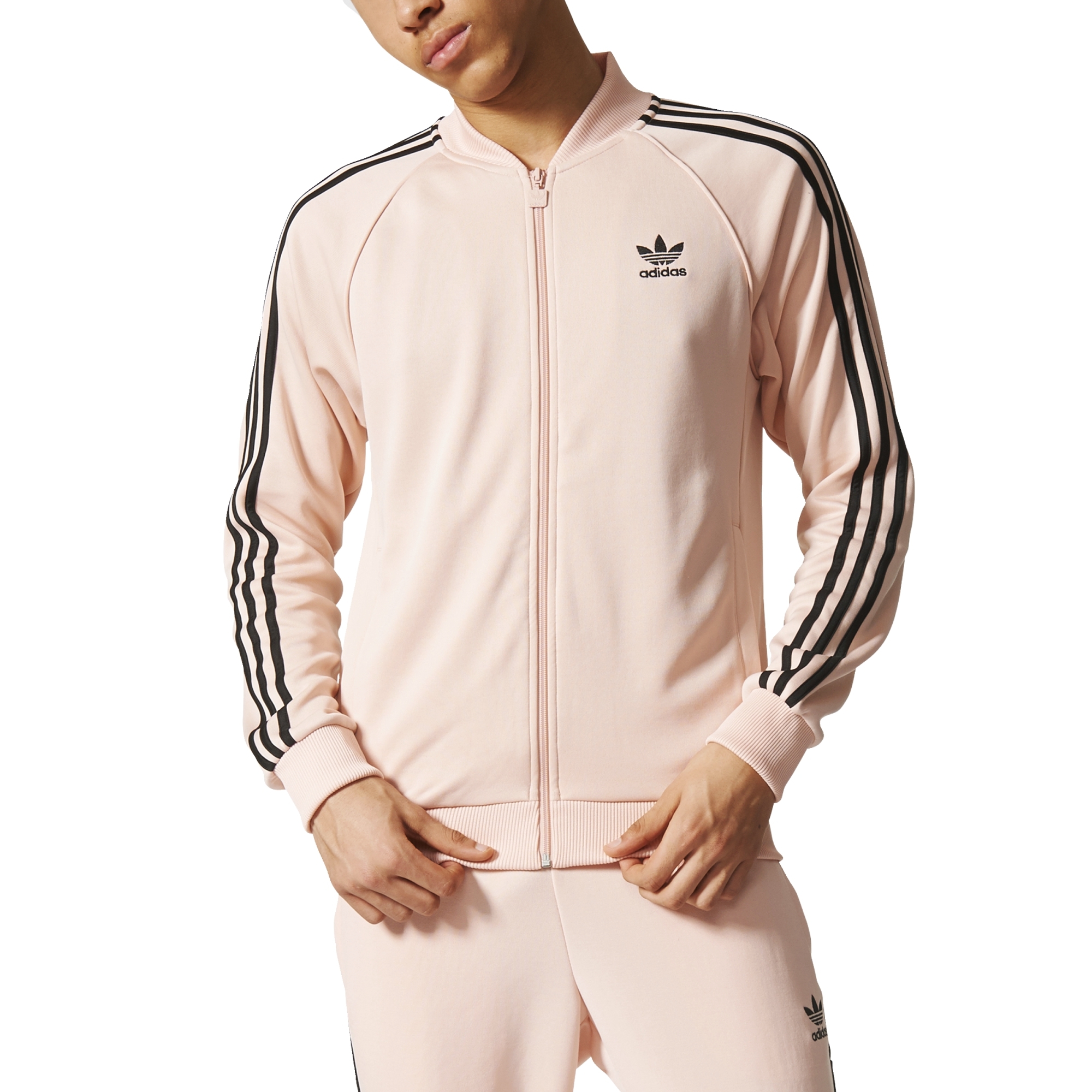 El cuarto Acechar Permiso Adidas Originals Superstar Track Jacket (steam rose)