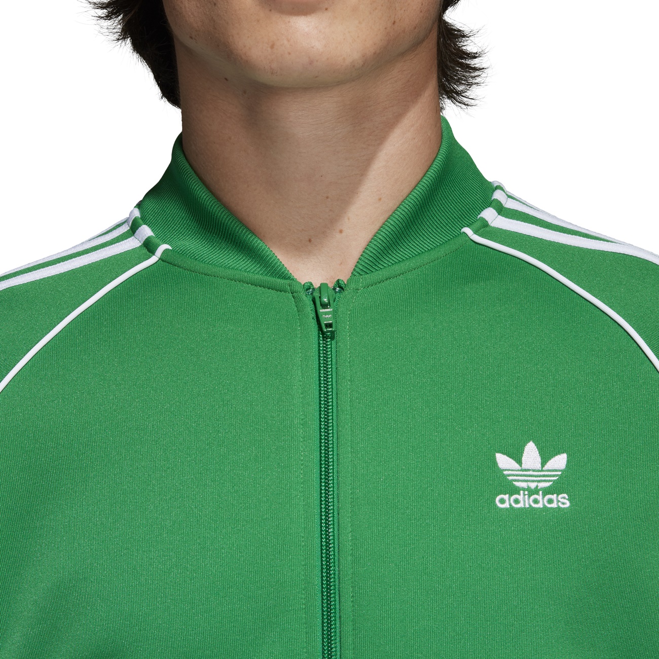 adidas originals track top green