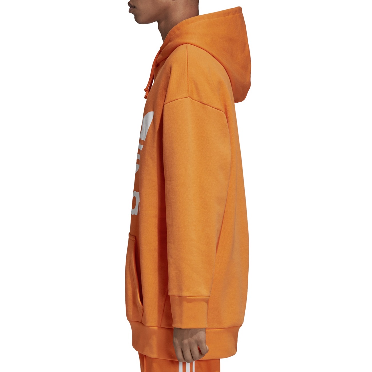 Adidas Originals Trefoil Oversized Hoodie (Bright Orange)