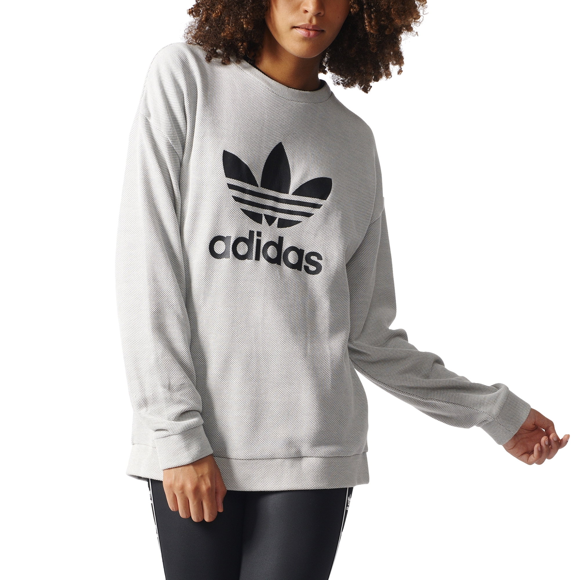 africano Deliberadamente Empresa Adidas Originals Trefoil Sweater W "Berlinesa" (medium grey/ash