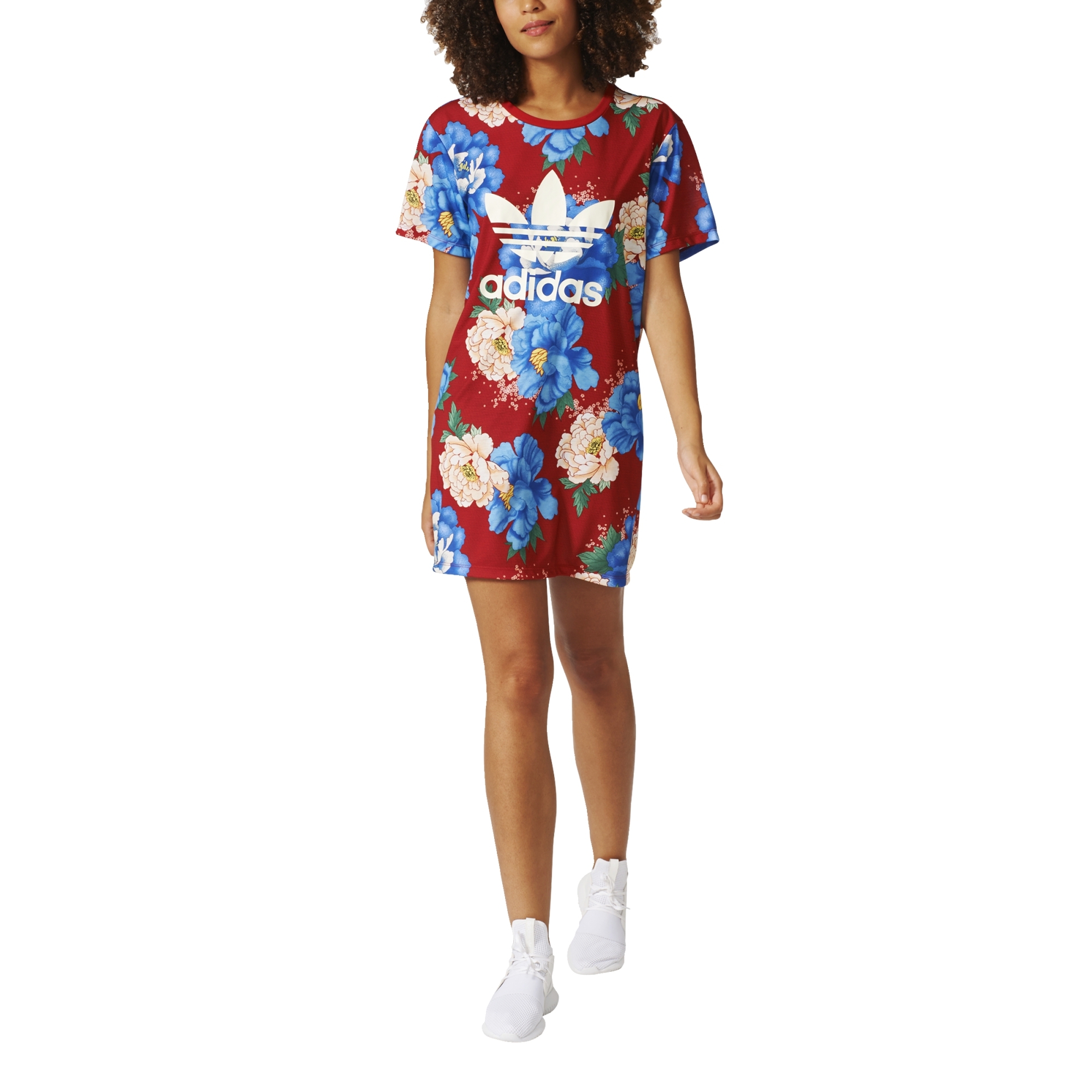 habilitar anfitriona marca Adidas Originals Trefoil Tee Dress "Chita Oriental" (multicolor)