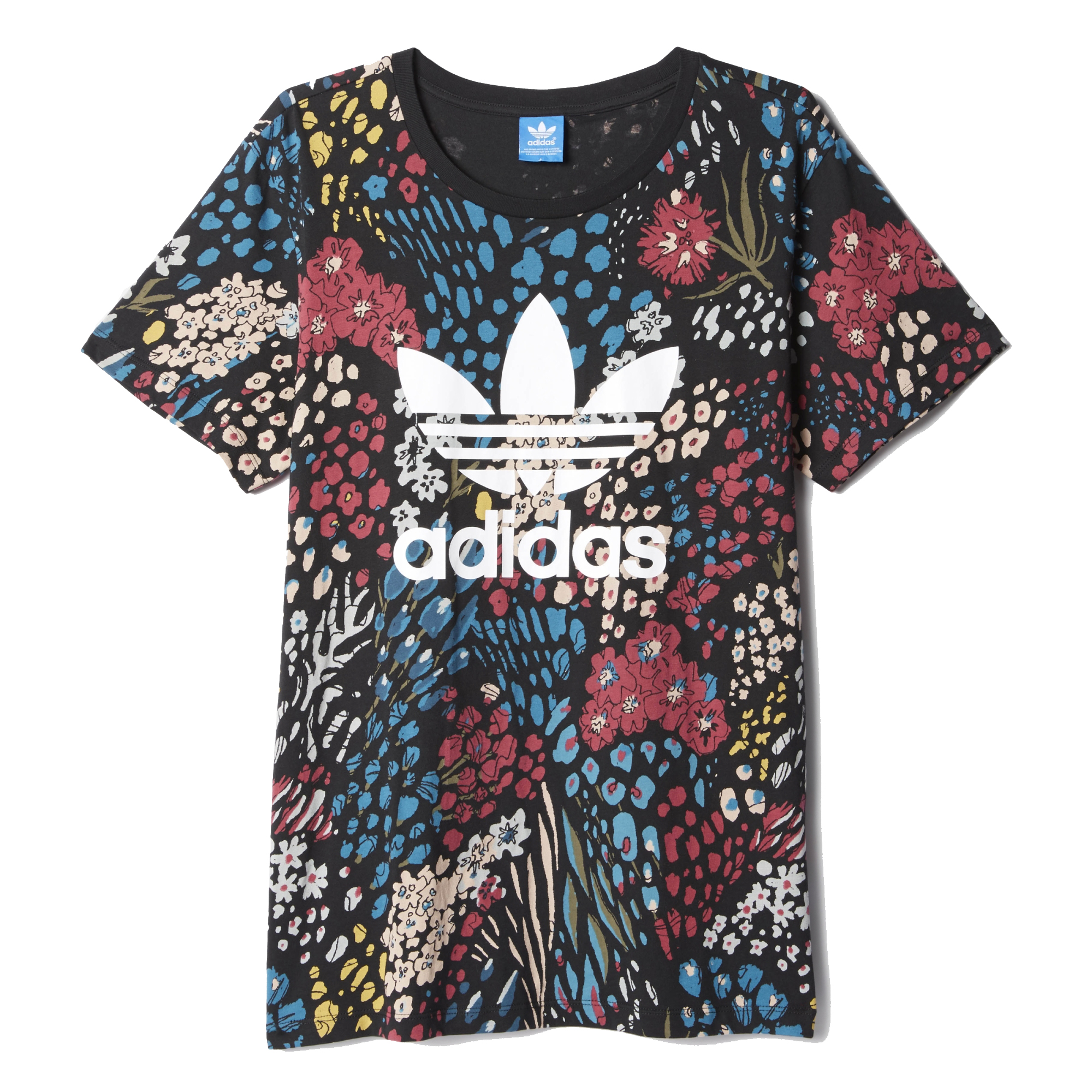 W Camiseta Boyfriend "Corsages" (multicolor)