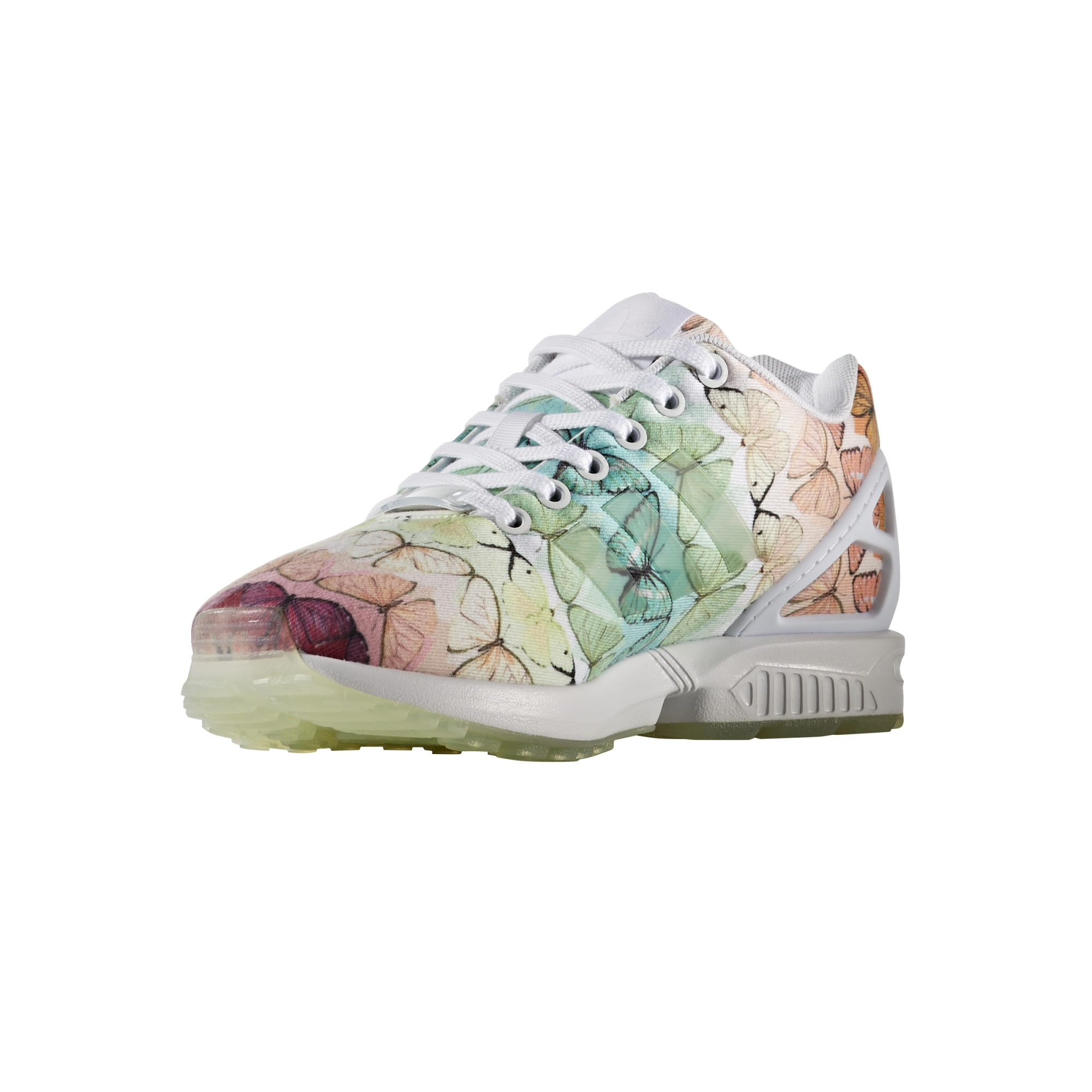 arco Legítimo trampa Adidas Originals ZX Flux W "Rainbow Butterfly" (multicolor/white