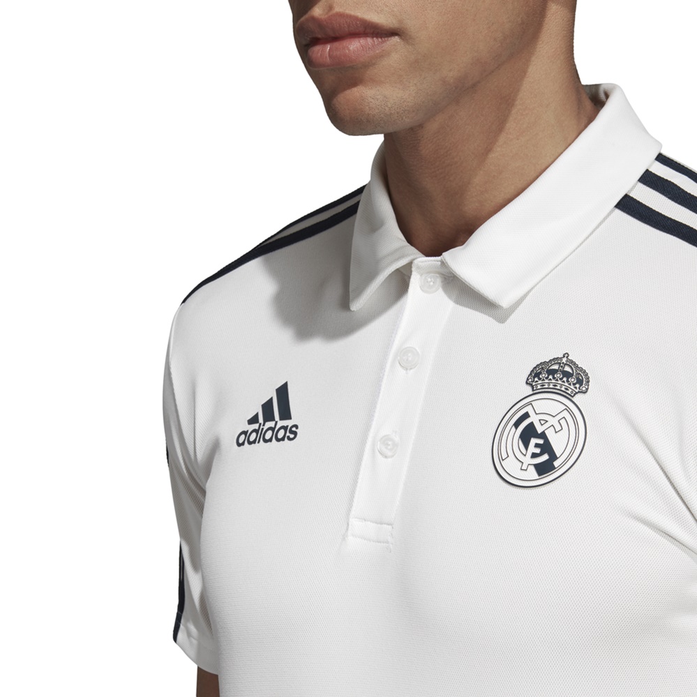 Adidas Madrid Polo (White/Black) - manelsanchez.com