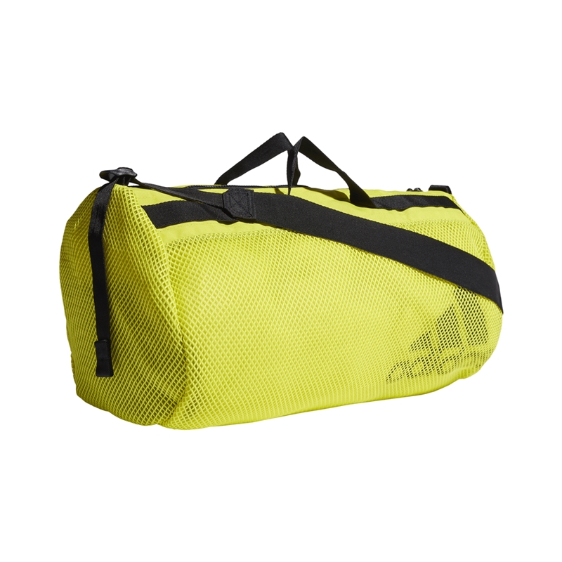 Vicio Colega Oferta Adidas Sports Mesh Duffel Bag (Acid Yellow)