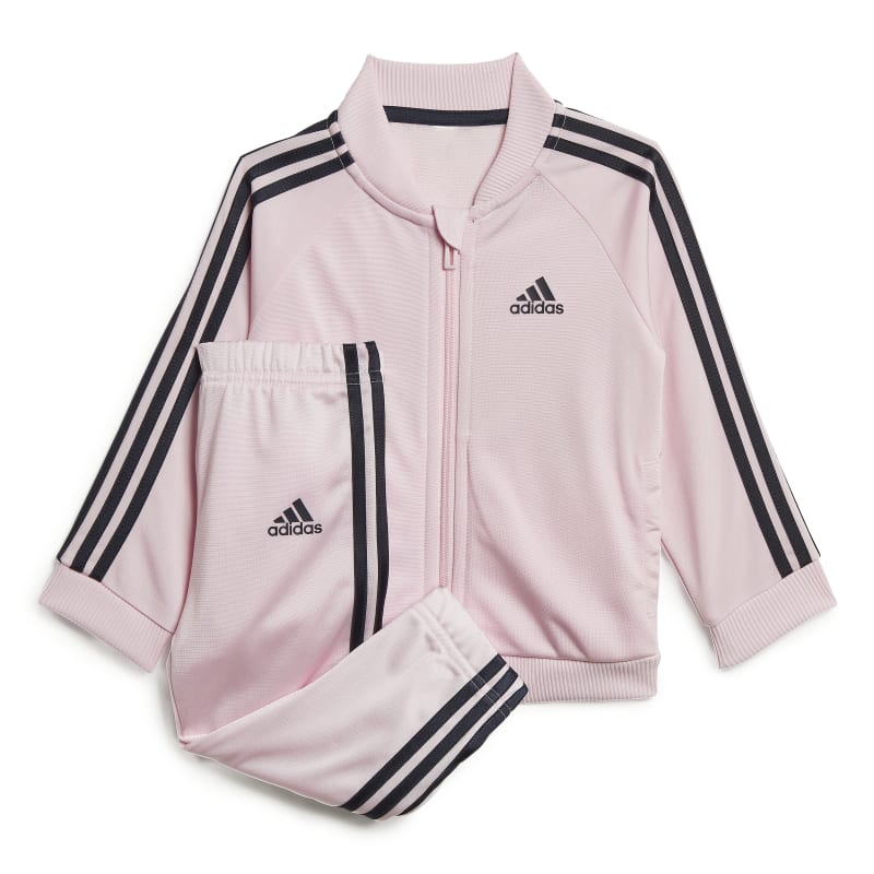 melocotón Humanista La selva amazónica Adidas Tricot 3 Stripes Jogger Set (Clear Pink / Legend Ink)